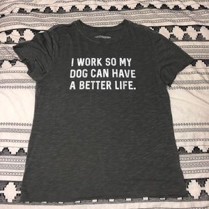 Graphic dog T